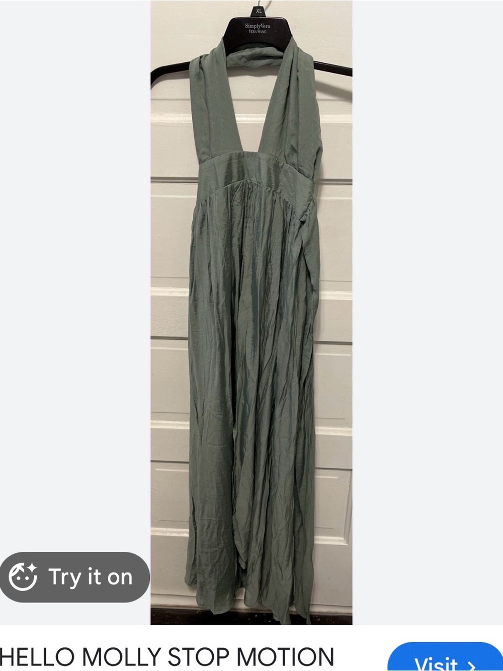 Hello Molly Sage Green Maxi Dress